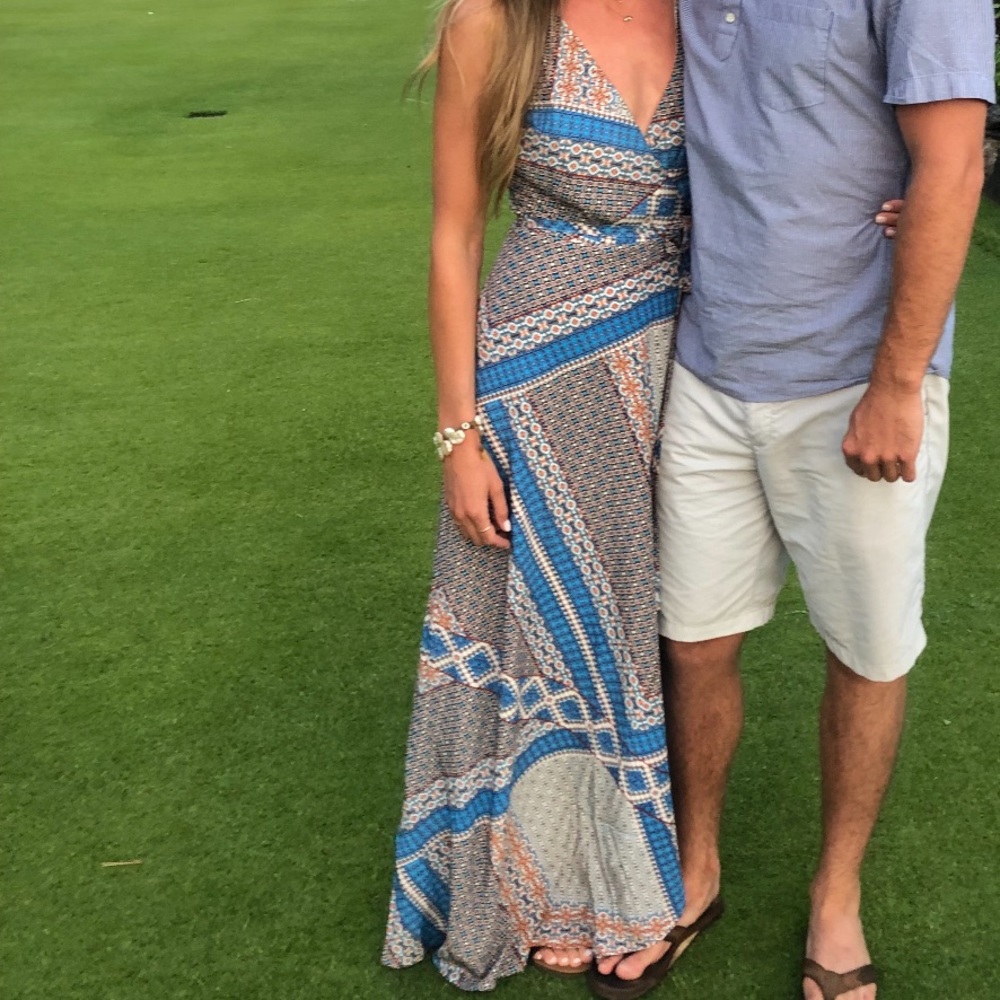 Wrap maxi dress